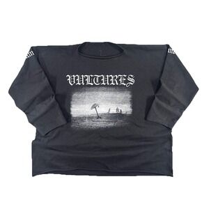Yeezy Vultures Album Shirt Size 2/XL Oversized Long Sleeve Kanye West 2 Sided